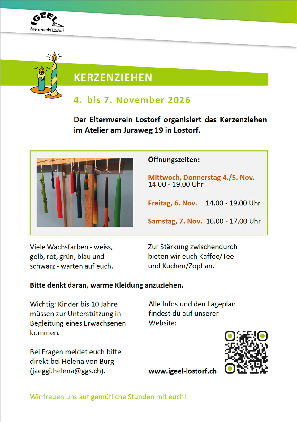Kerzenziehen Lostorf